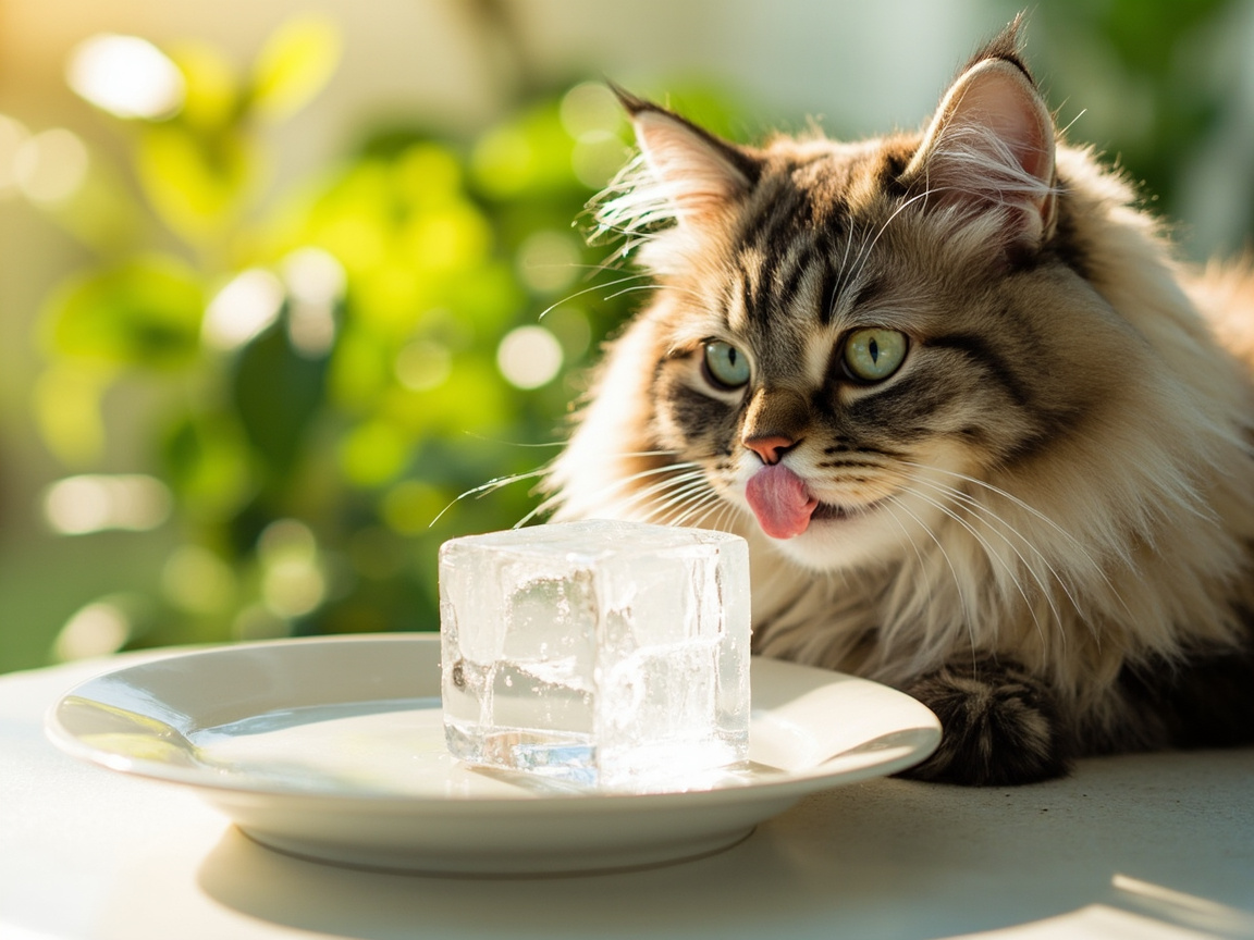 O que é a bola de gelo para gatos - imagem ilustrativa