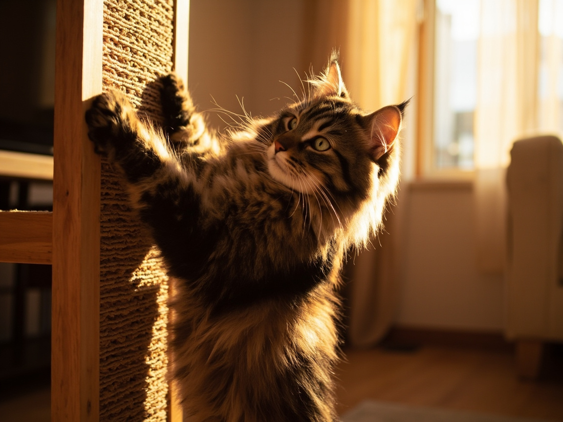 Por que os gatos arranham os moveis - imagem ilustrativa